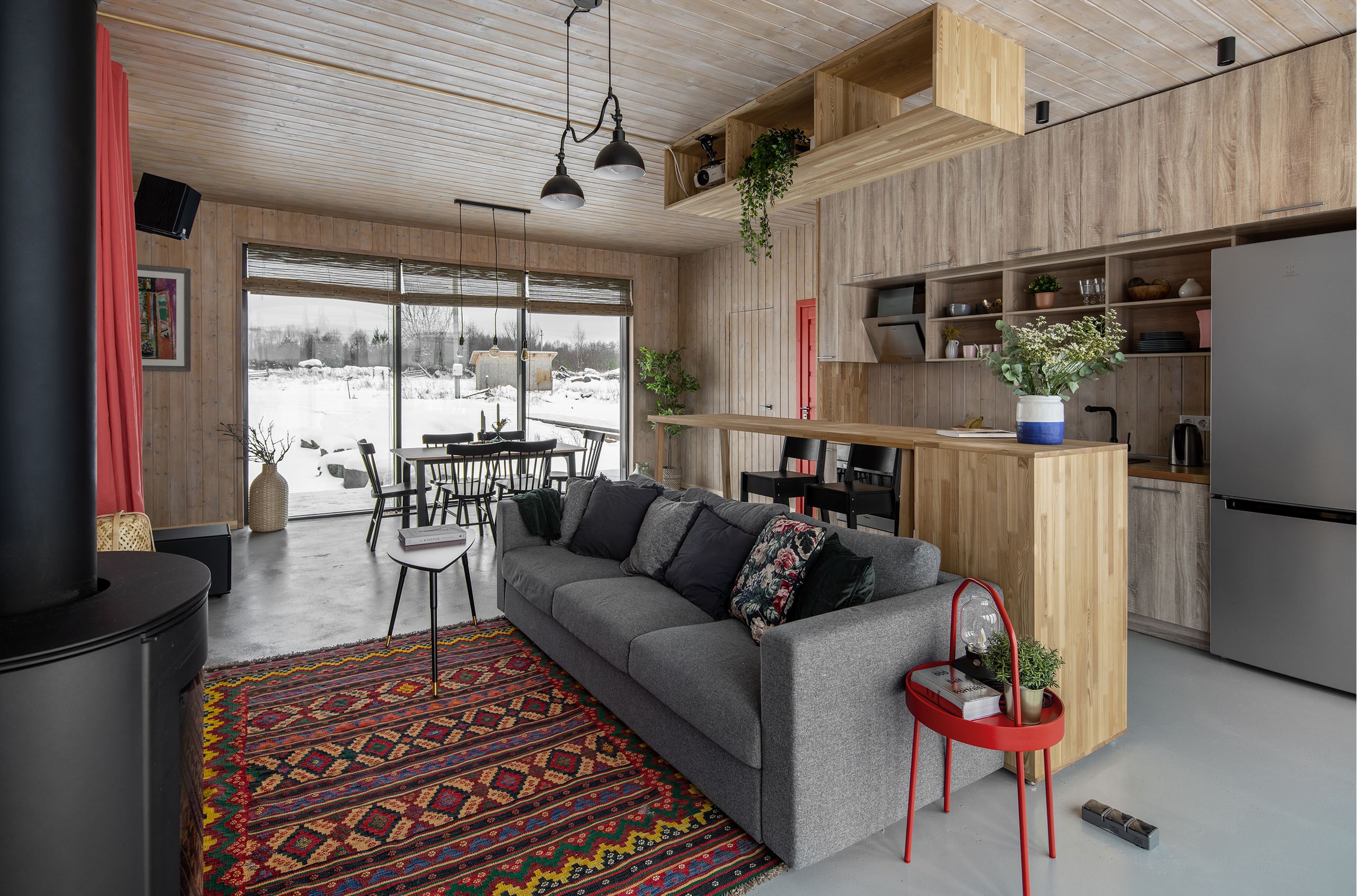 Houzz тур: Уединённый дом в карельской деревне