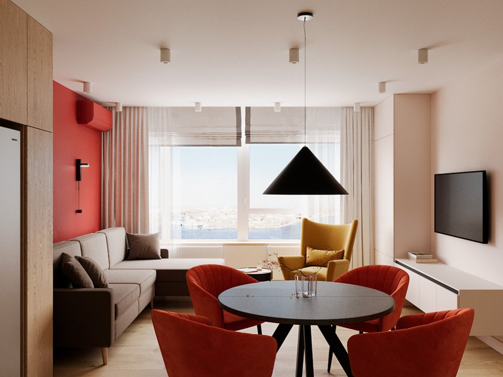 Евро трехкомнатная квартира в современном стиле ЖК Атмосфера