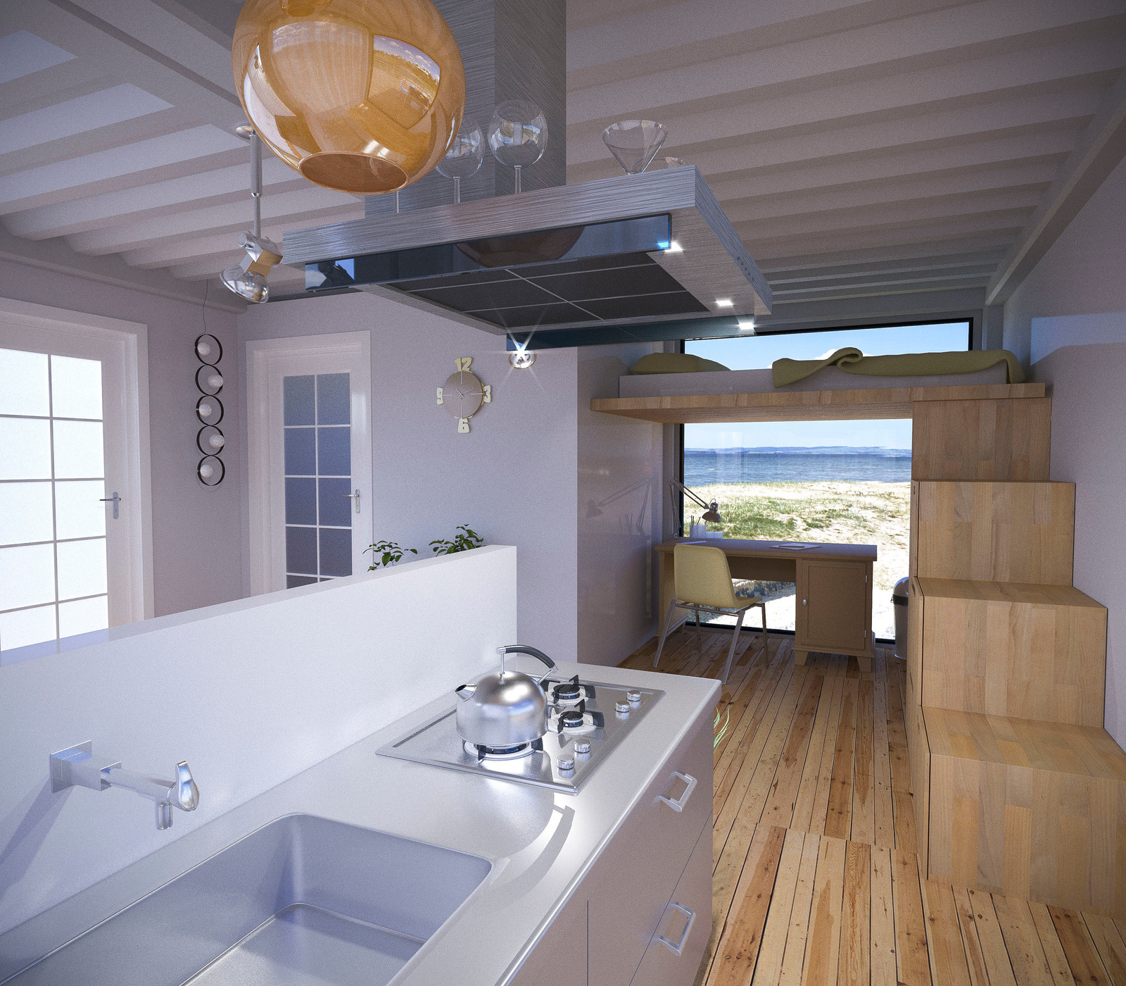 Номер из контейнеров на пляже в п. Витязево