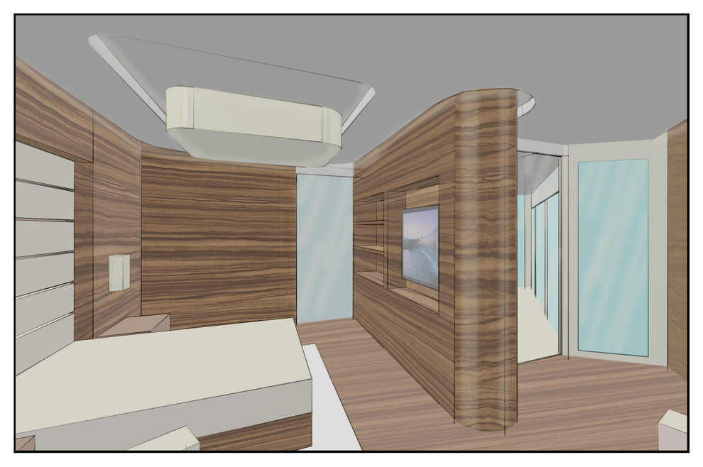 Эскиз квартиры в стиле яхты