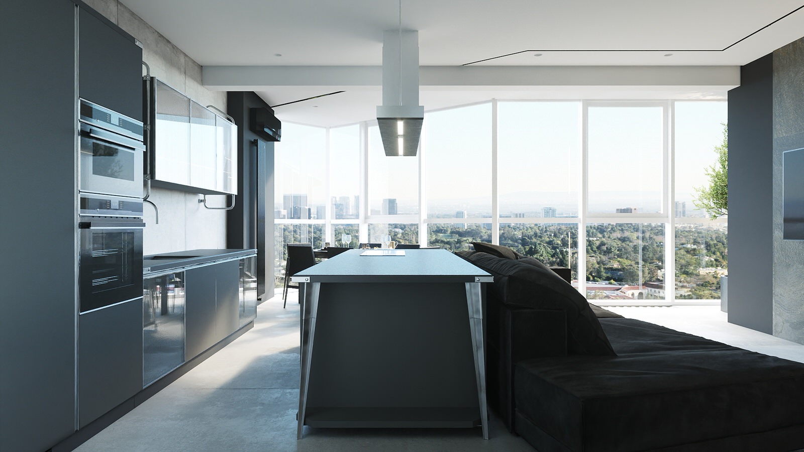 Олива в бетоне