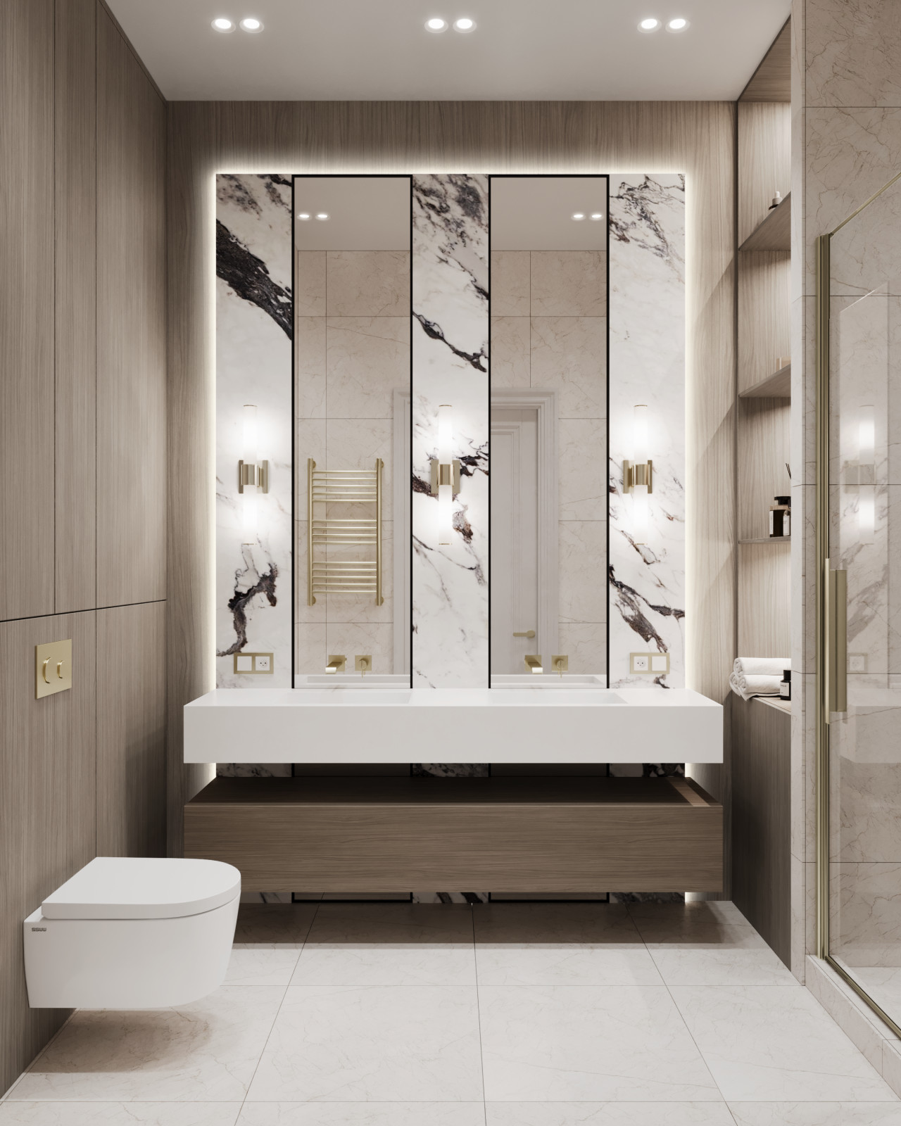 Дизайн интерьера квартиры в жилом комплексе "Сердце Столицы"