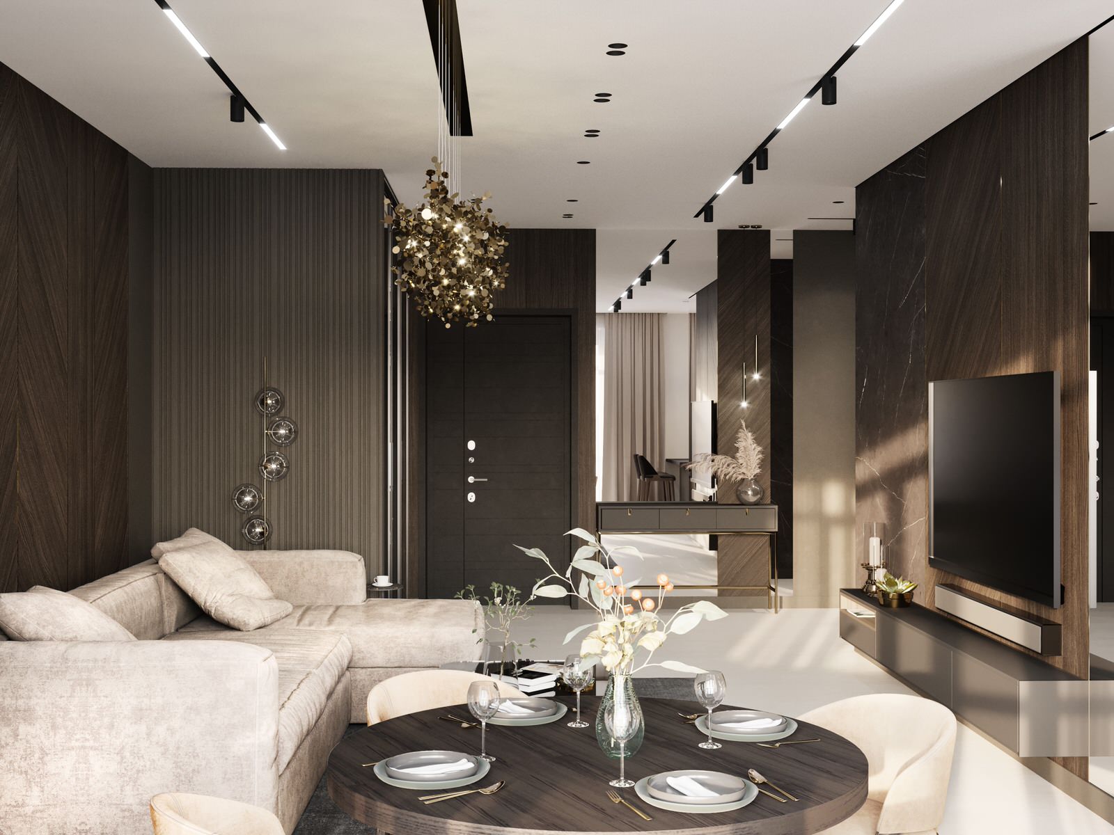 Интерьер квартиры в ЖК Montblanc 150 м^2