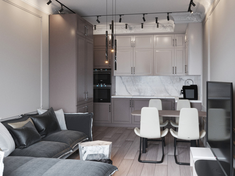 Обложка проекта: Квартира в неоклассике