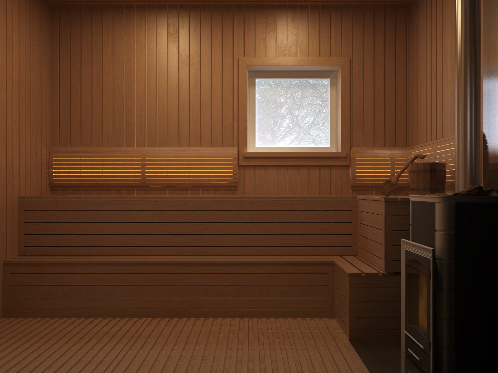 Загородный дом из клееного бруса