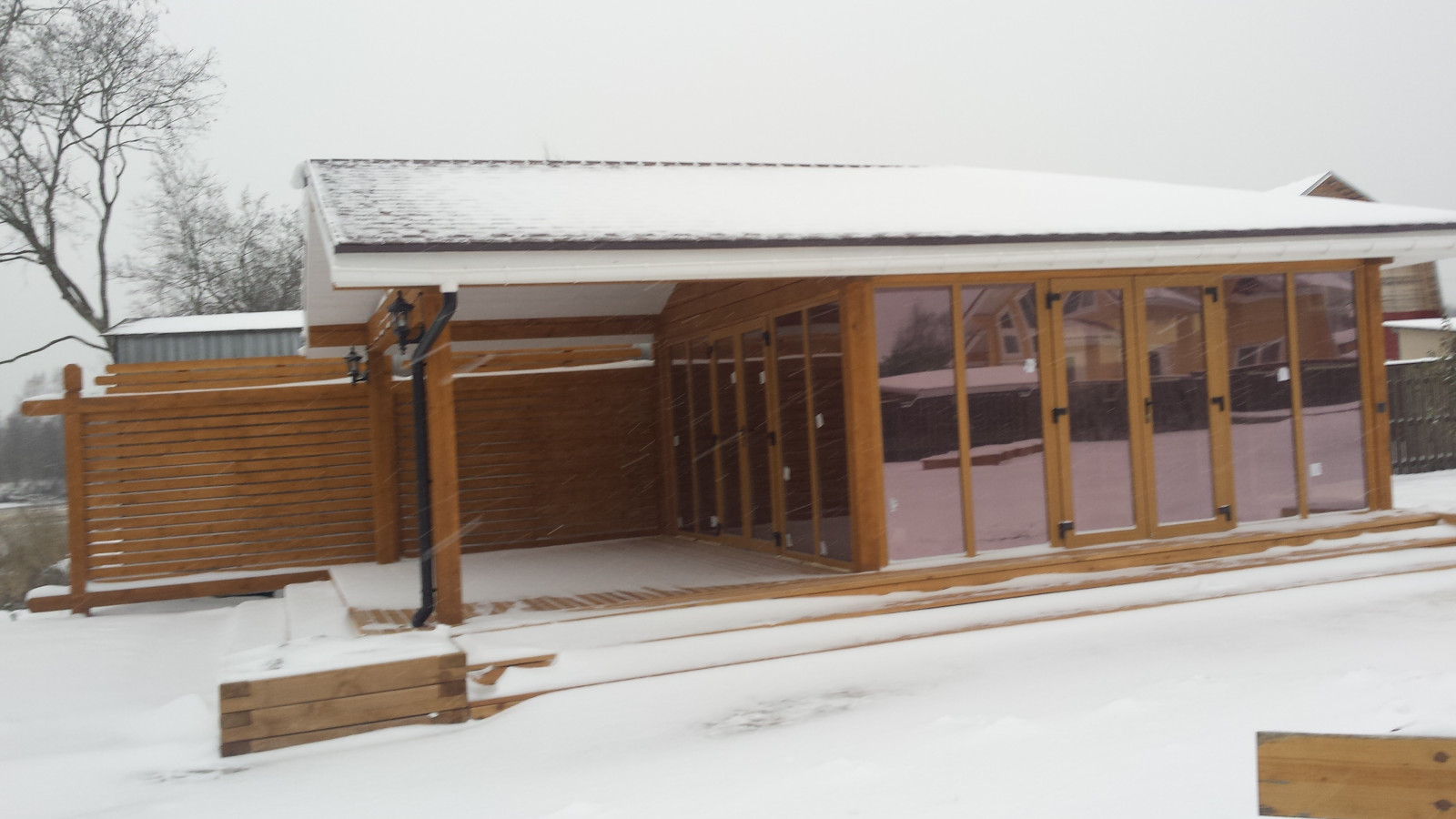 летняя кухня с барбекю