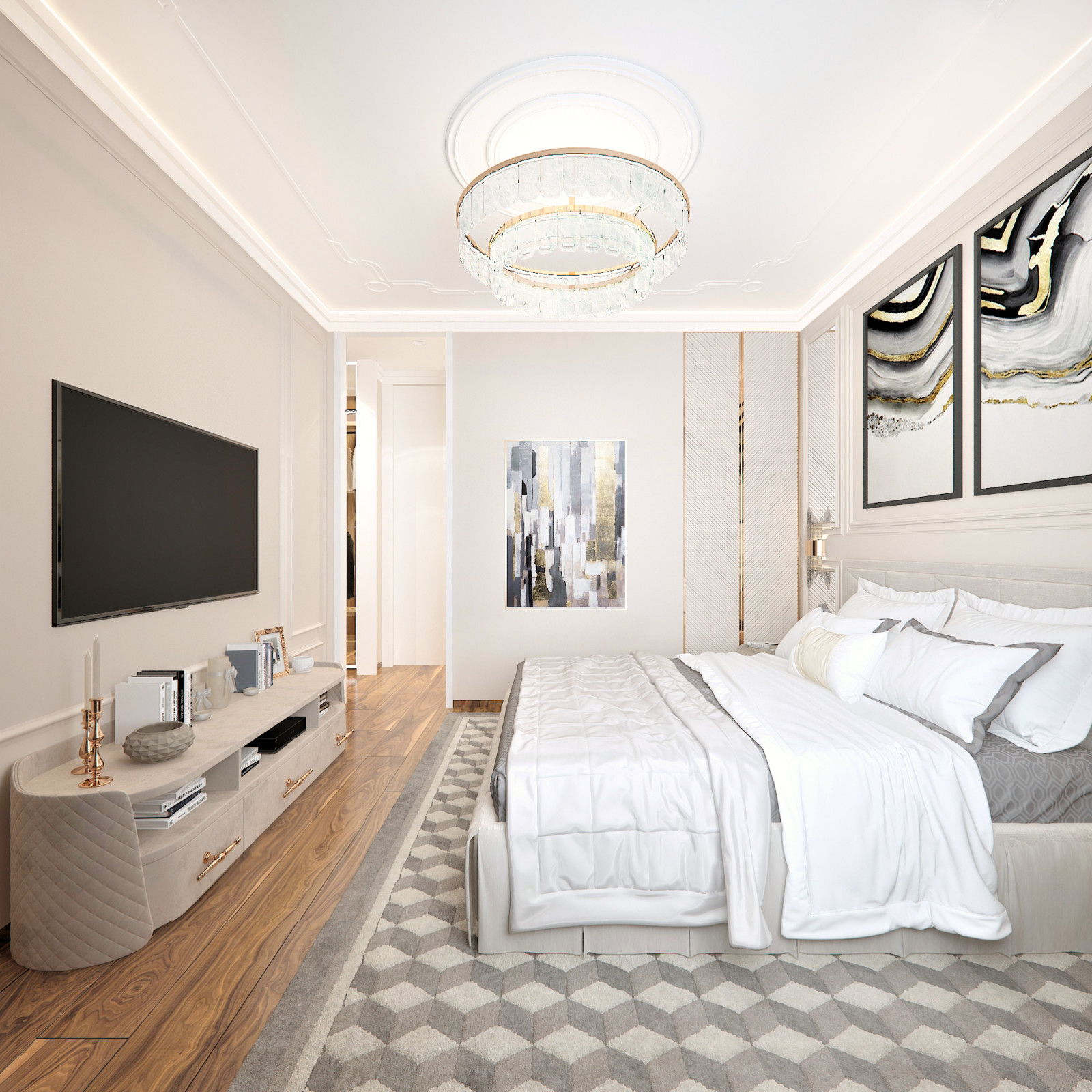 Современный интерьер в смешанном стиле.