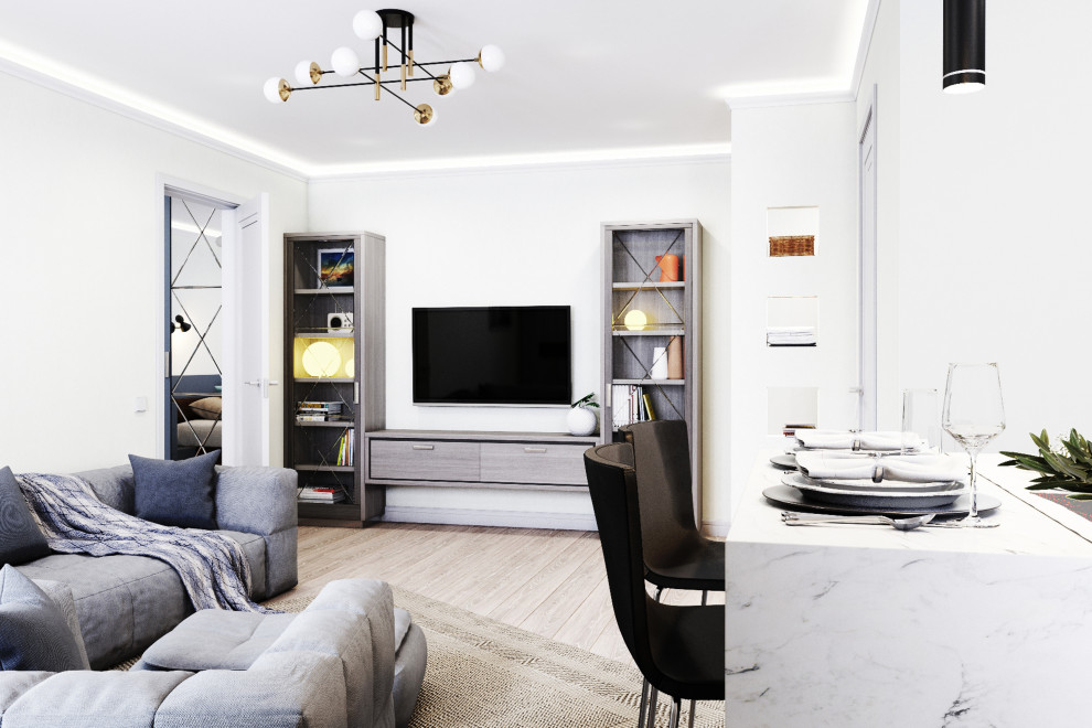 Дизайн проект однокомнатной квартиры на Бутырском вале