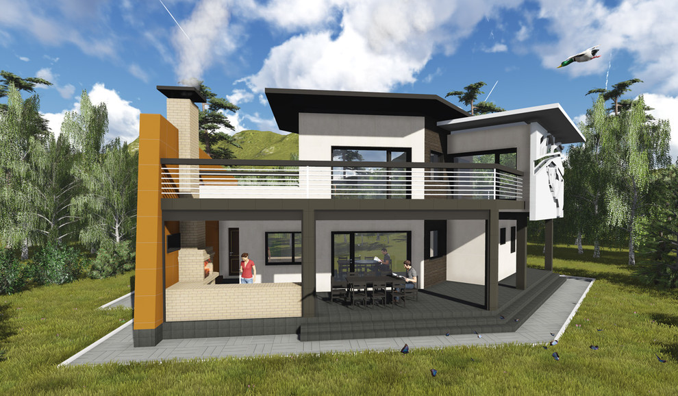 Проектирование. Баня из арболита  (S= 122,08 м2)