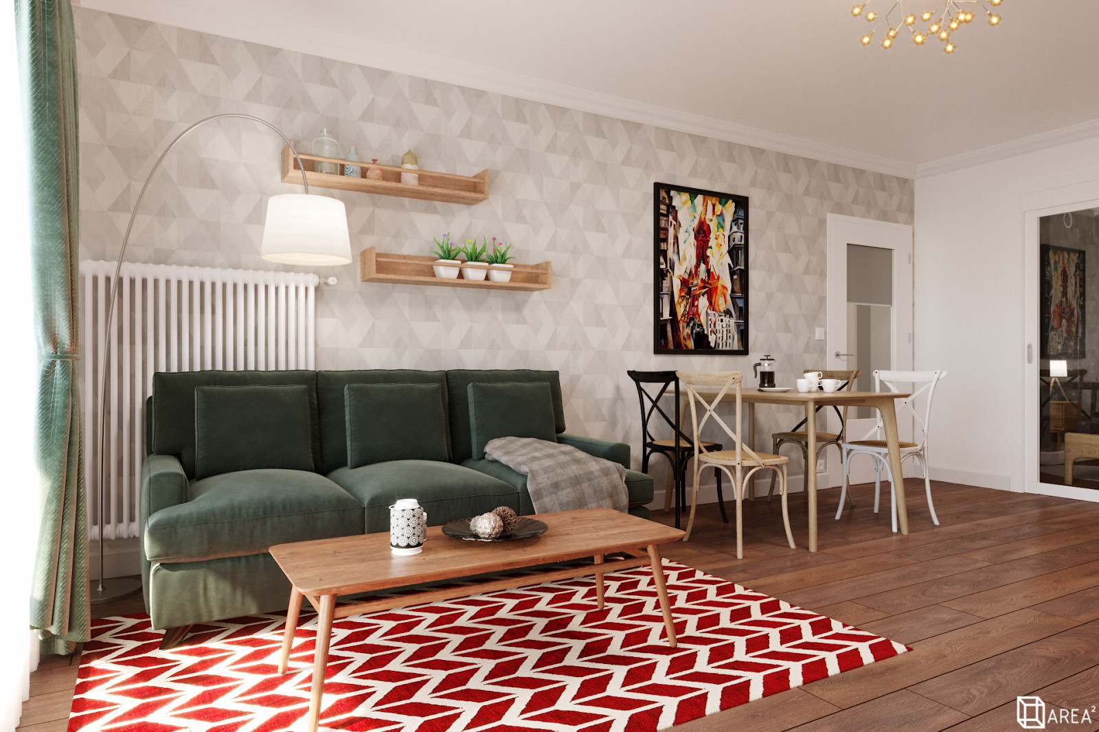 1-к квартира в Париже 49,4 м²