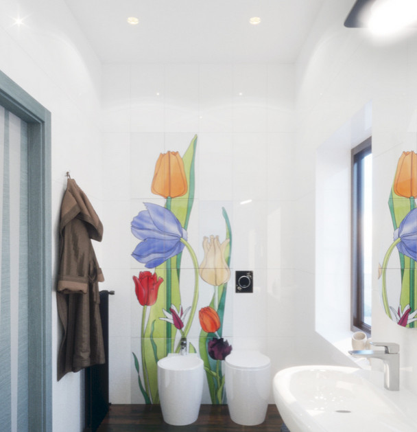 Деревянный дом с современным интерьером