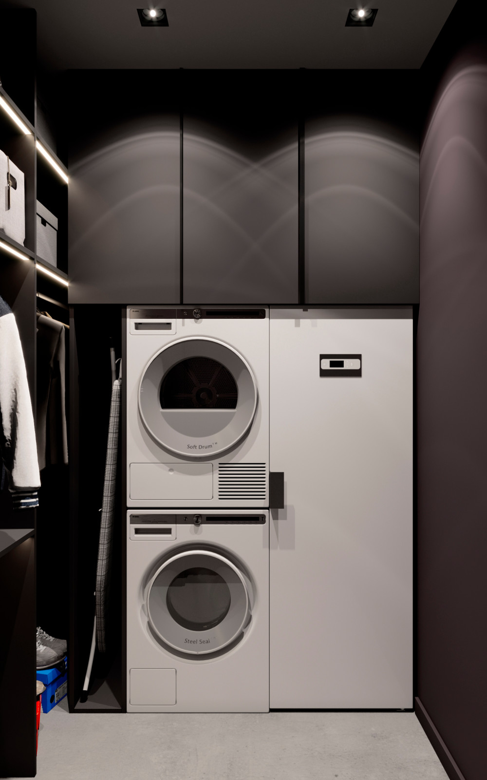 Постирочная комната с техникой Asco