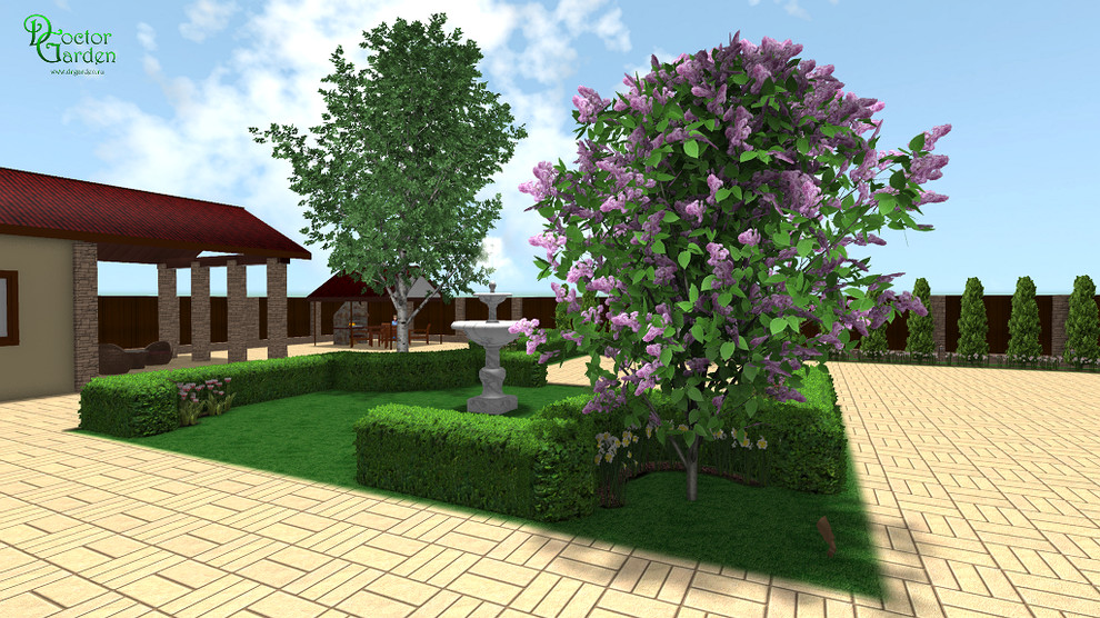 регулярный стиль на маленьком участке