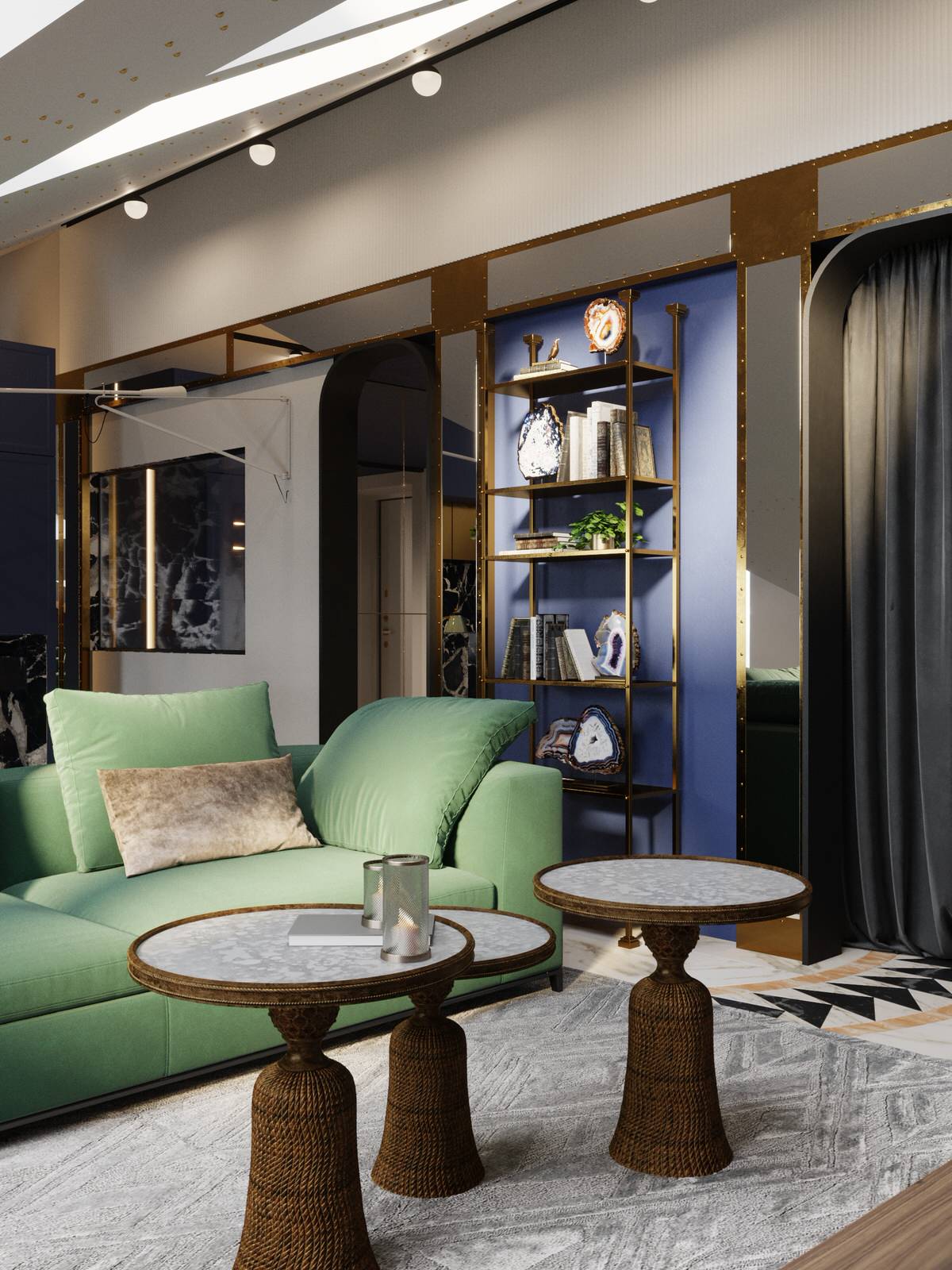 Проект двухуровневой квартиры с мансардой