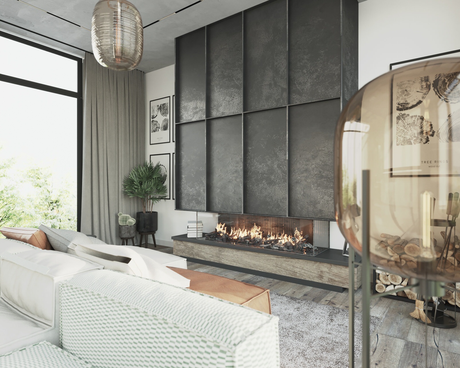 Обложка проекта: Аристократичный минимализм (гостиная виллы)