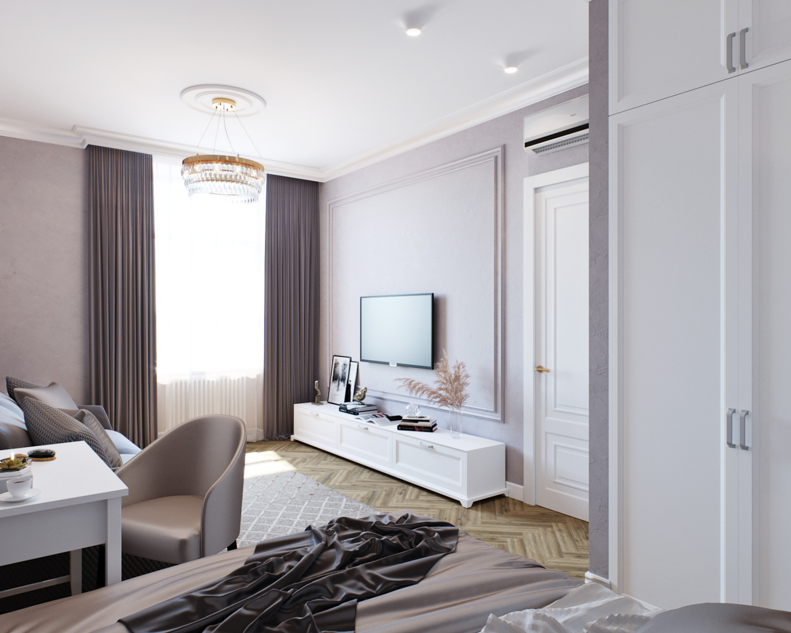 Дизайн однушки в сталинском доме в Москве