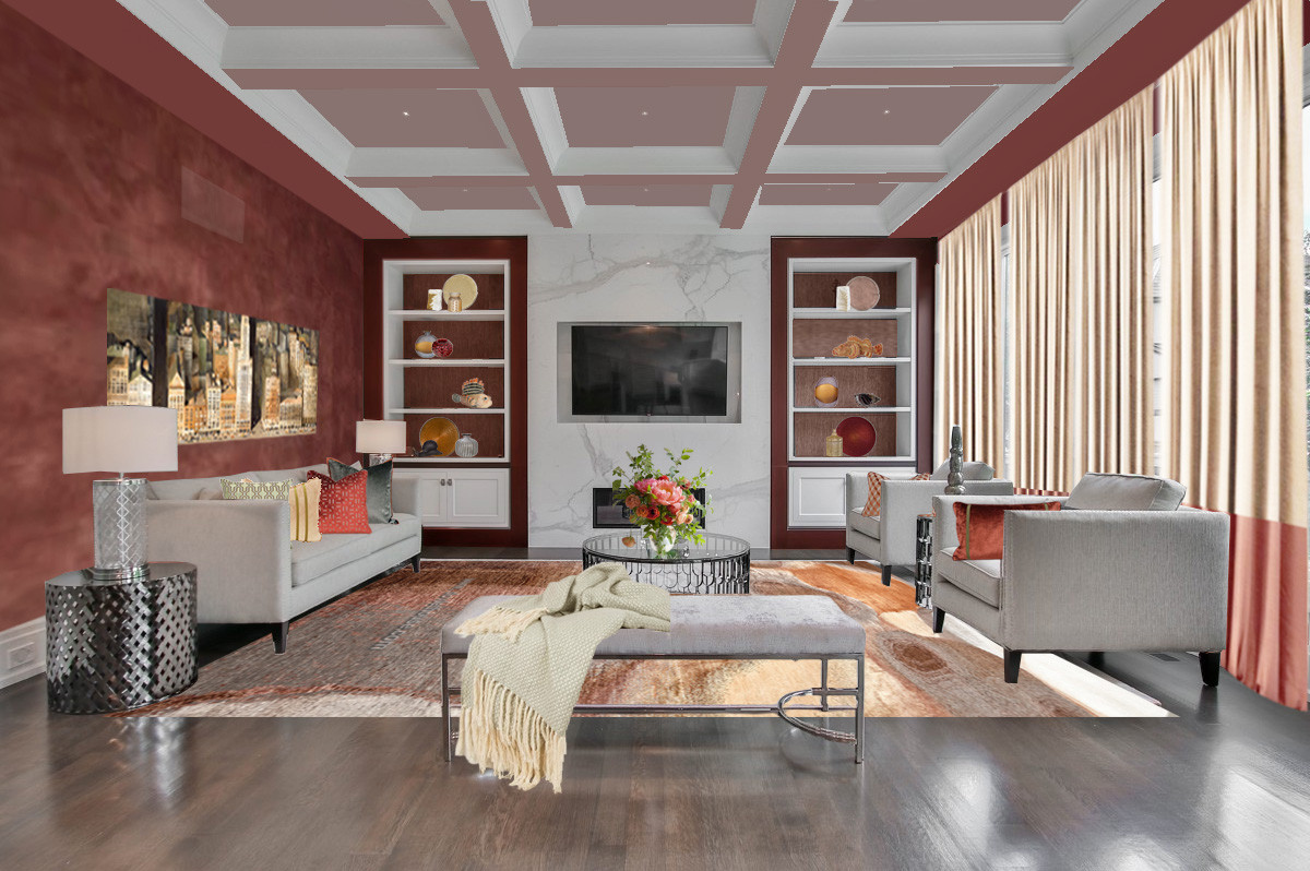 Сезонный декор гостинной