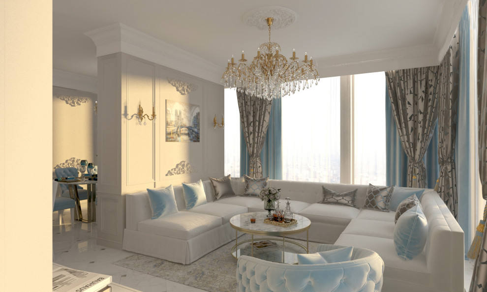 Классический интерьер в Москва Сити
