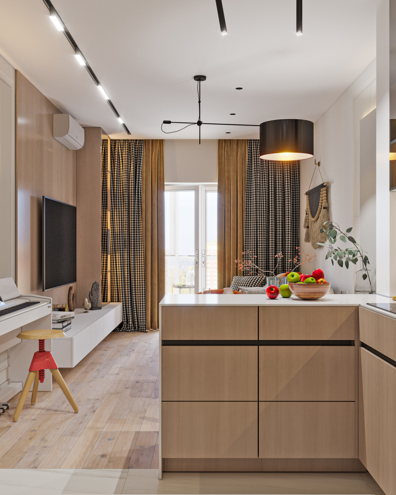 Теплый проект квартиры на севере