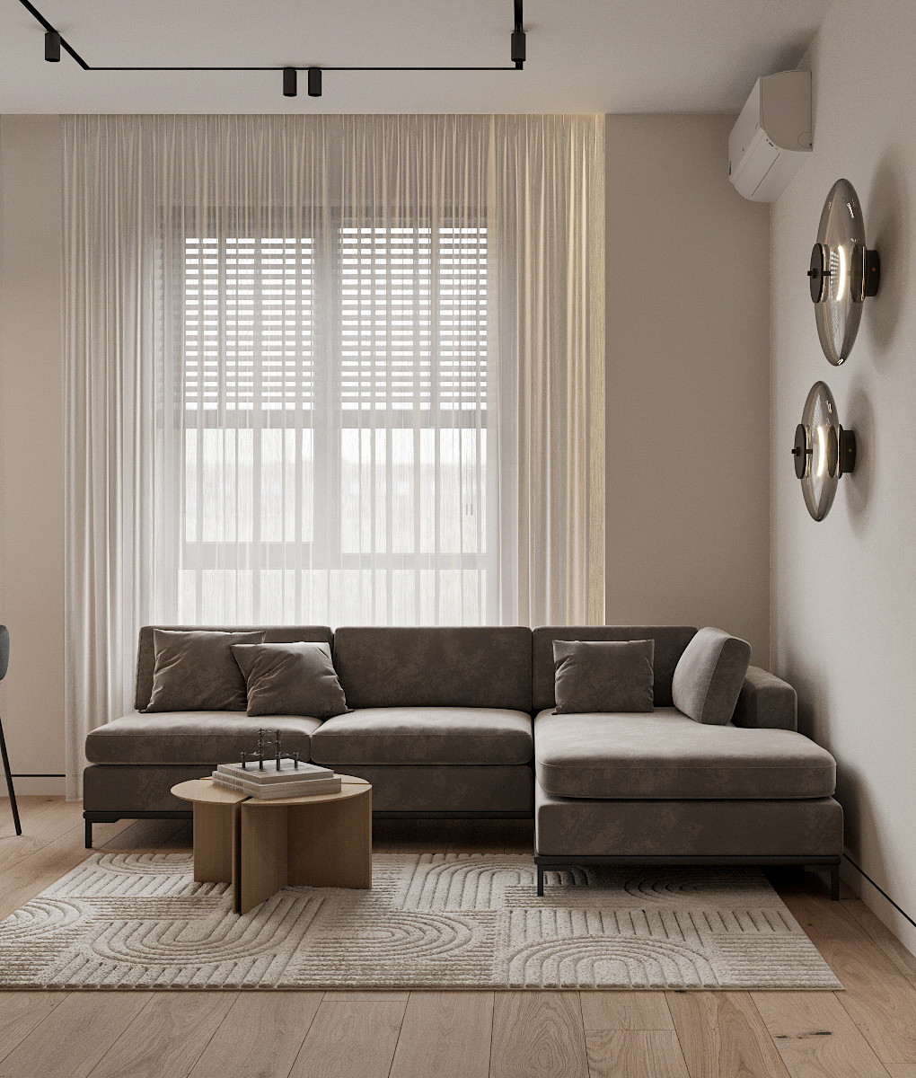 Дизайн-проект квартиры 70м2 в жк Садовый квартал г. Владивосток