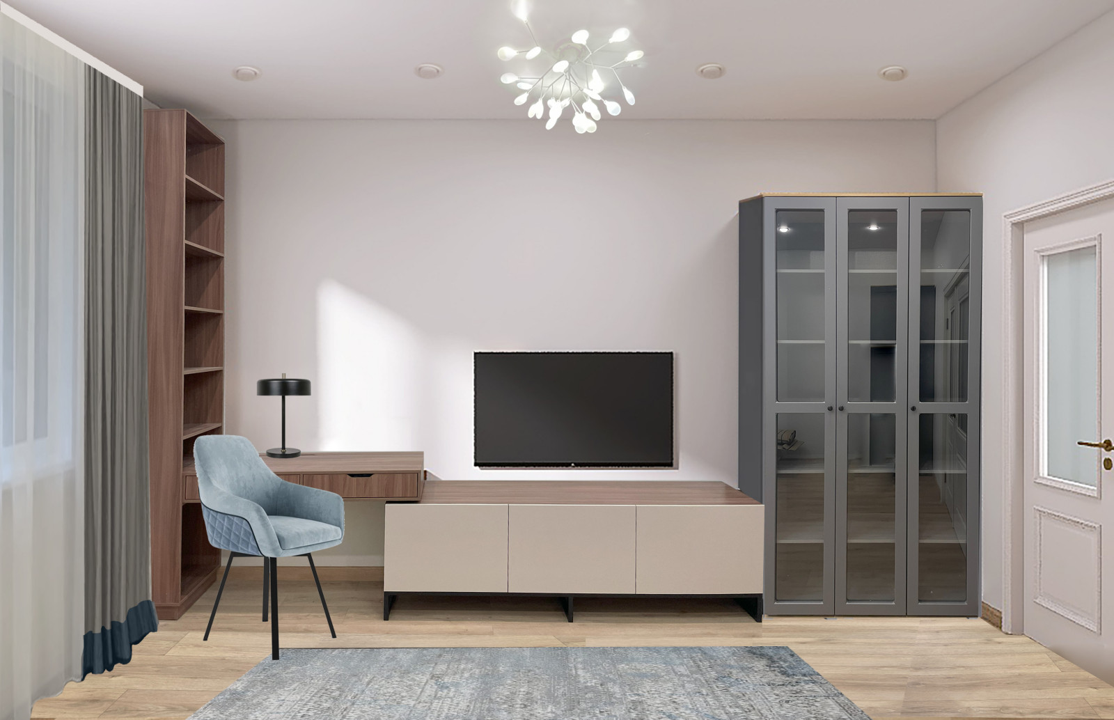 Двухкомнатная квартира под сдачу. Коллаж