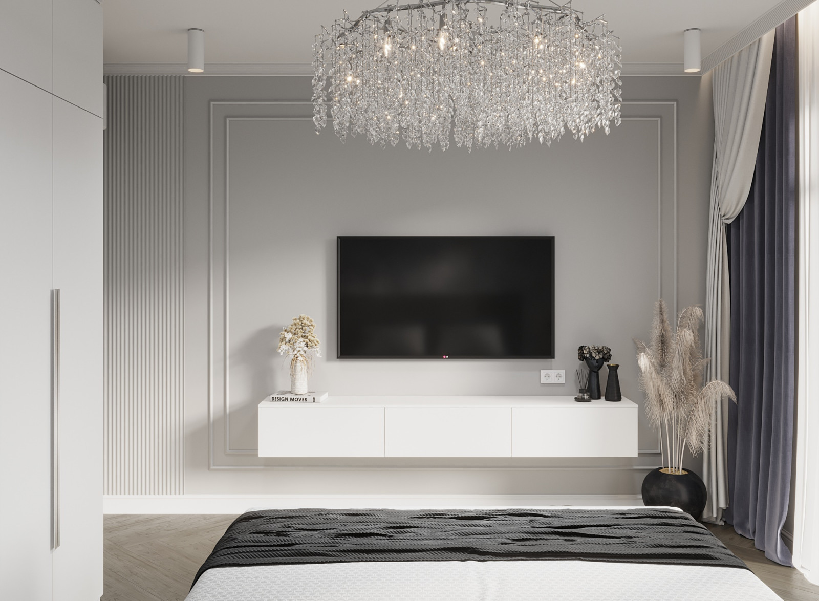 Одноэтажный дом в неоклассике