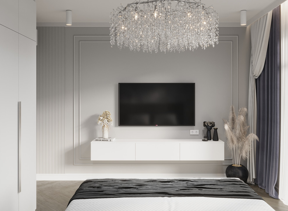 Одноэтажный дом в неоклассике