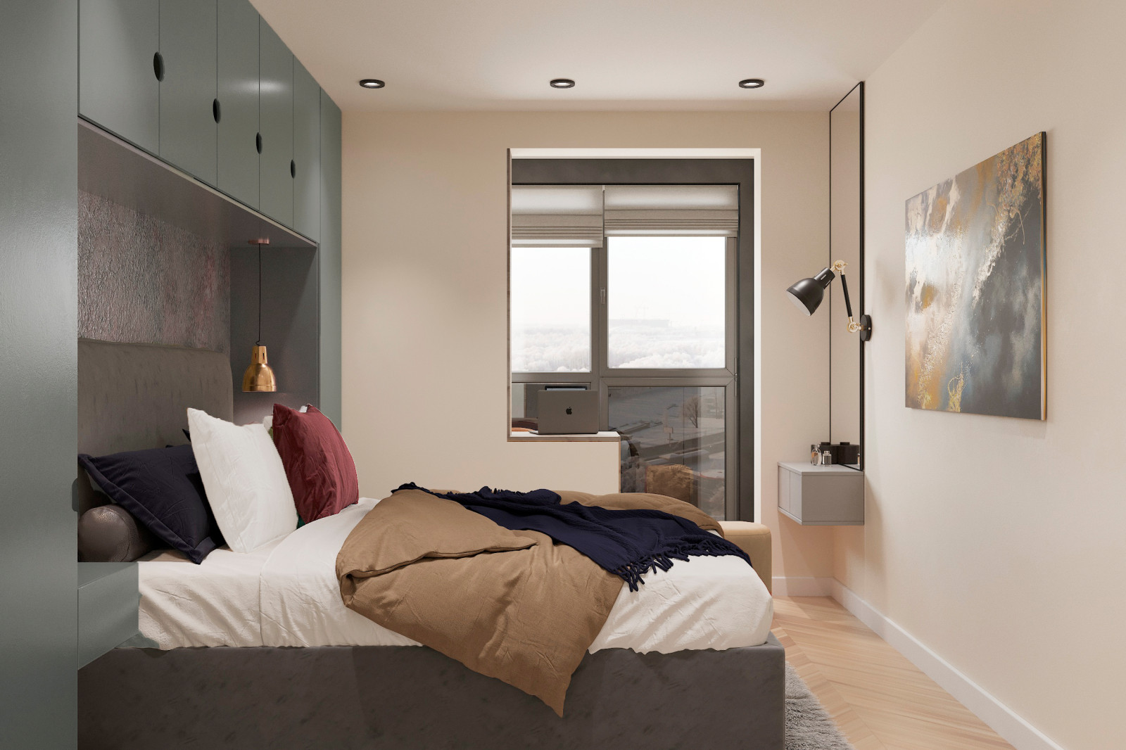 Дизайн-проект для молодой семьи в ЖК Лучи