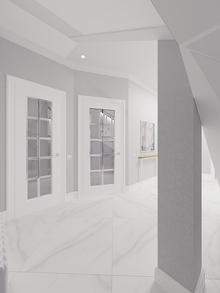 Современный интерьер, с элементами итальянской классики. Загородный дом