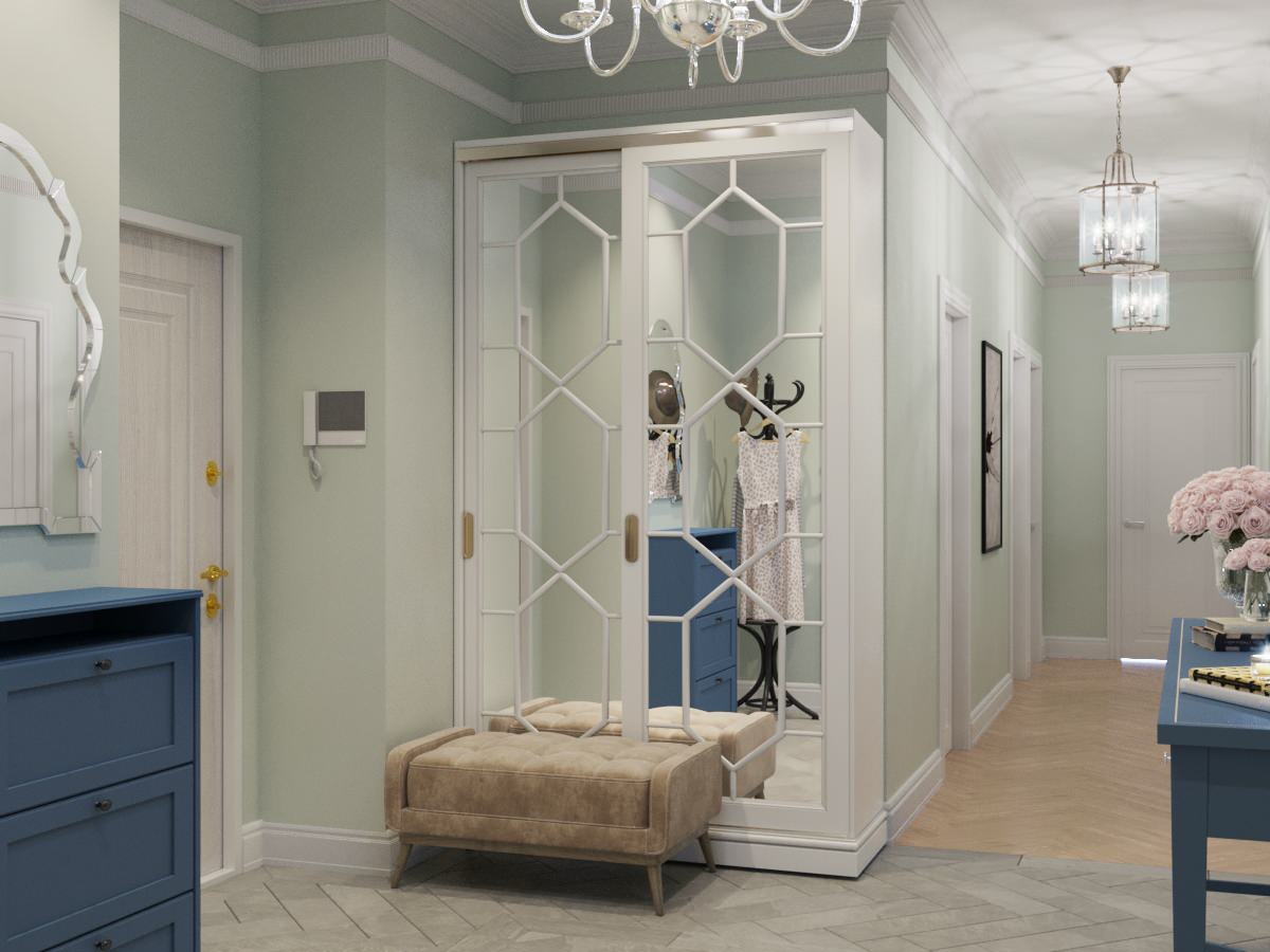 Легкий интерьер с элементами ар-деко