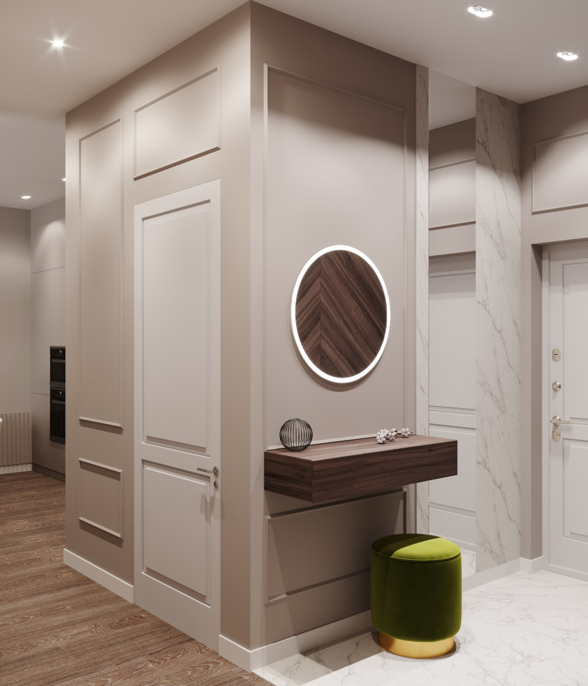 Квартира 73 кв. м. в современном стиле Новочерёмушкинская 17