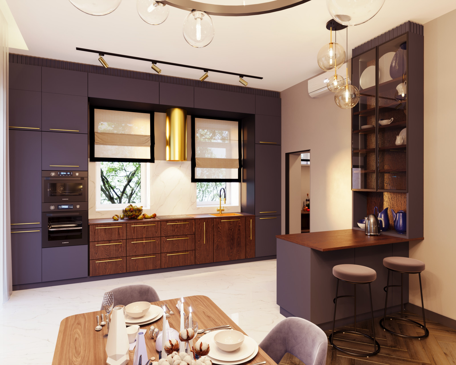 Обложка проекта: Кухня-гостиная в загородном доме