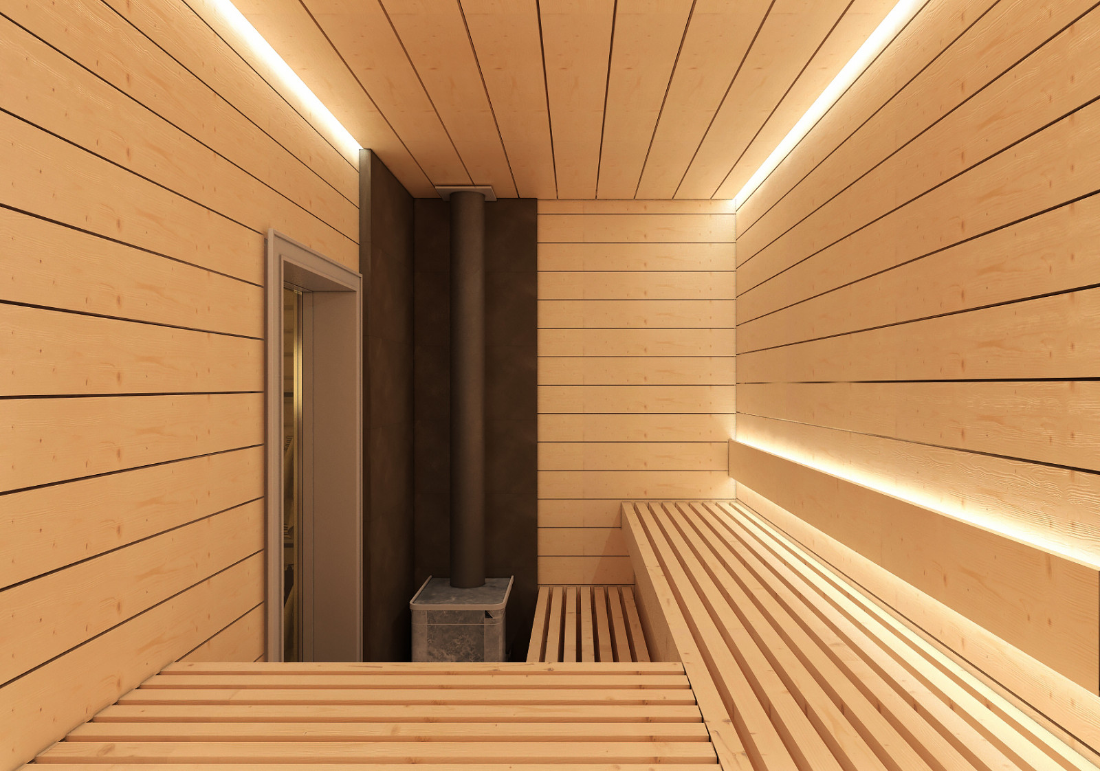 Баня из  клееного бруса в пос. Заповедник