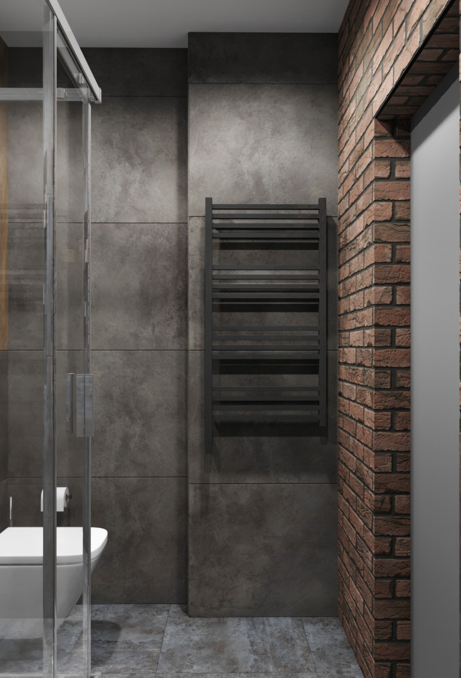 Студия в тёмных тонах для молодого человека