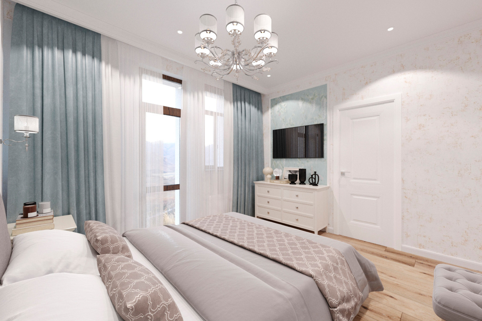 Неоклассика, дом для молодой семьи