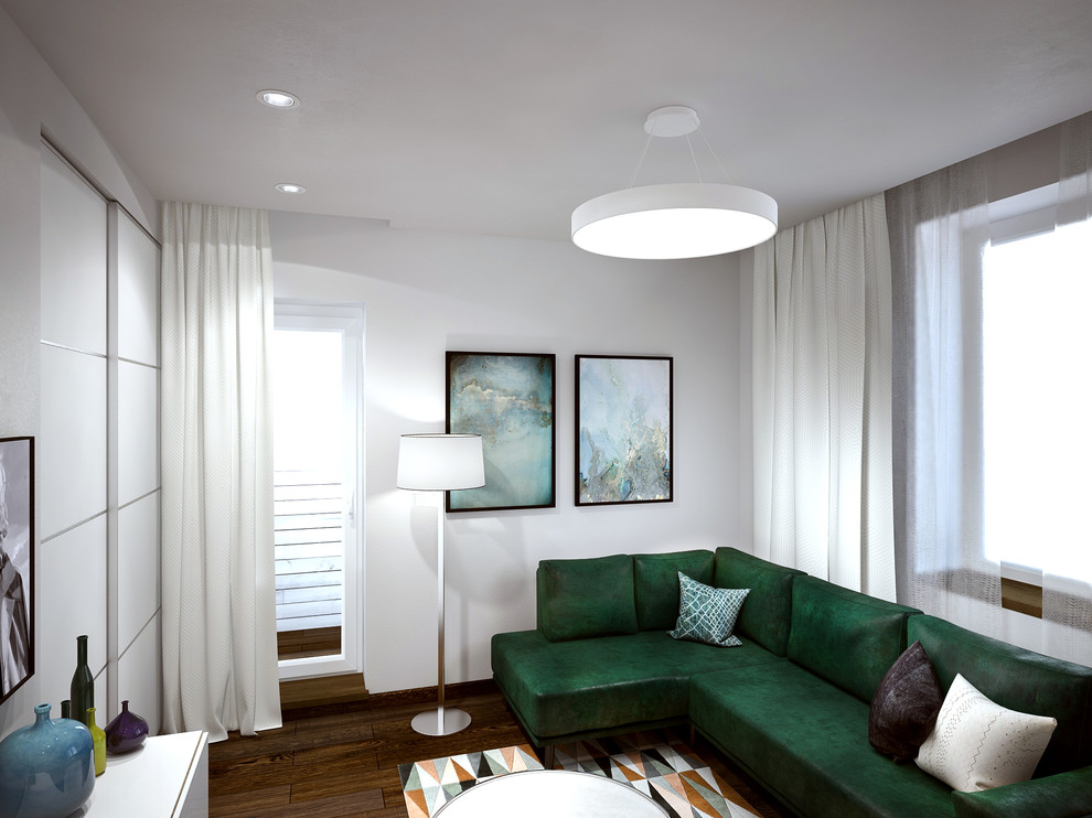 Минималистичная двухкомнатная квартира со светлыми стенами