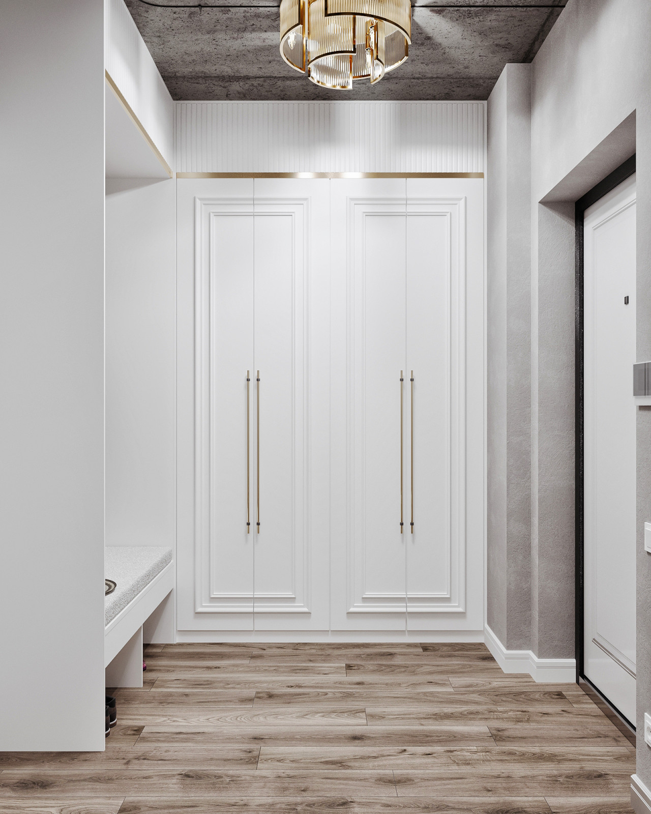 Дизайн квартиры в стиле лофт с элементами неоклассики