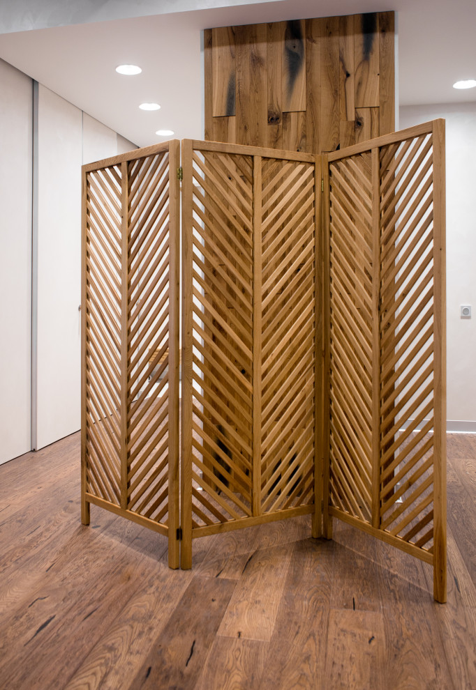 Дубовый интерьер загородного дома