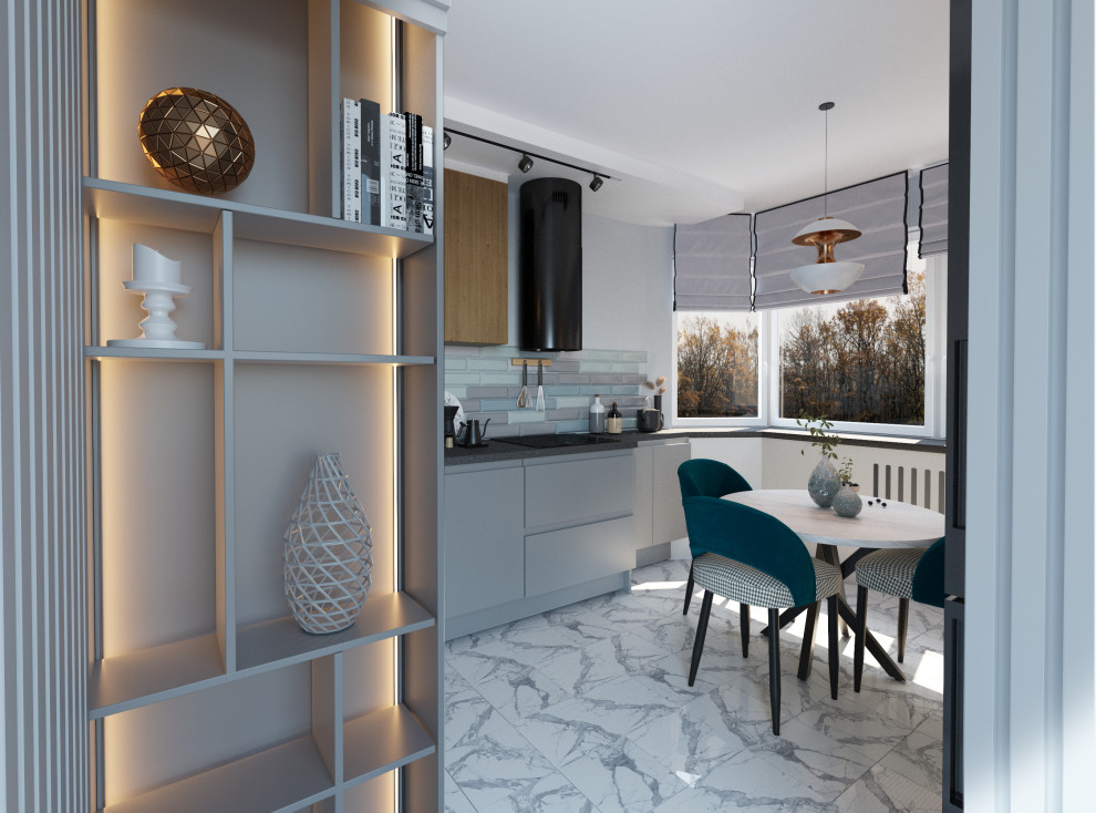 Кухня с эркером