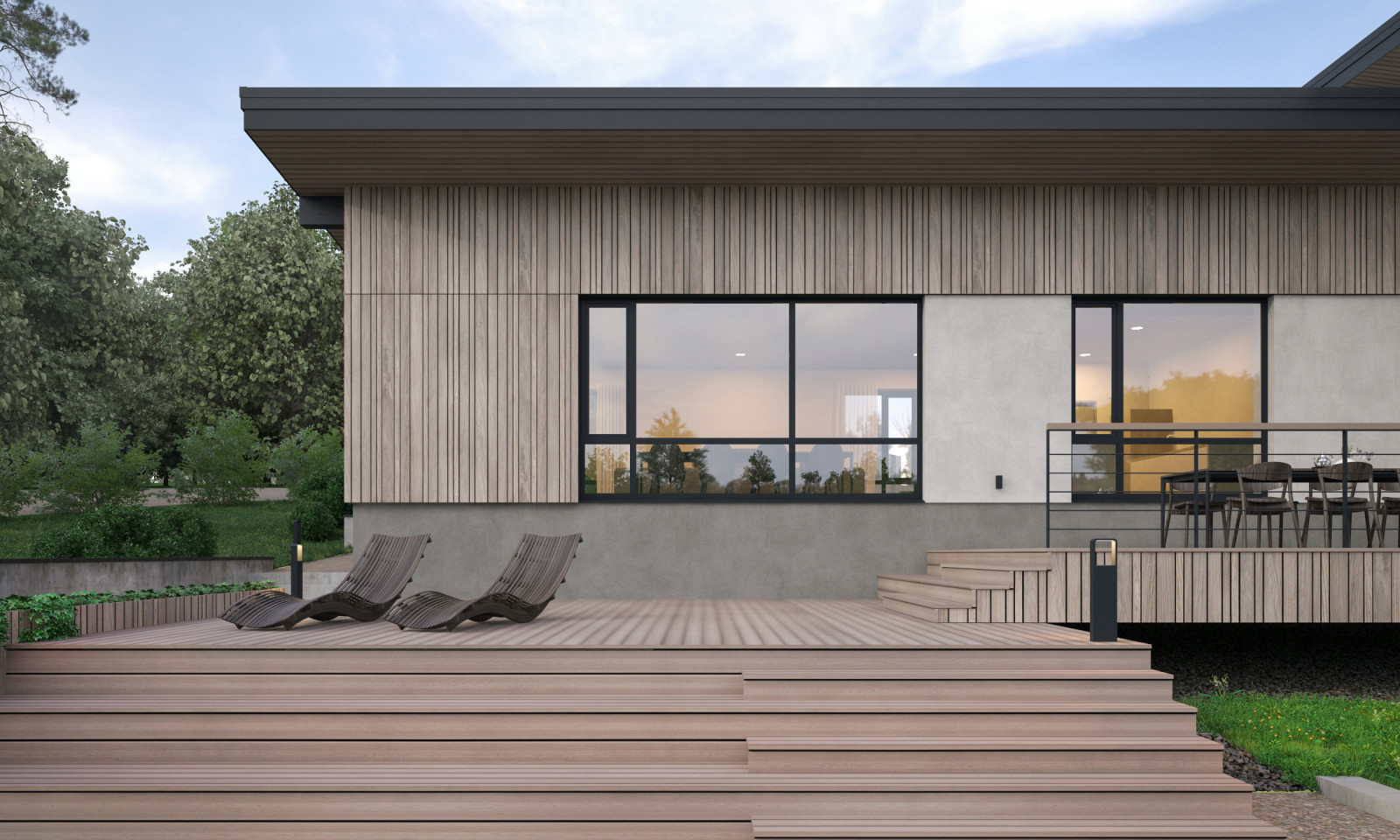 Коттедж на склоне