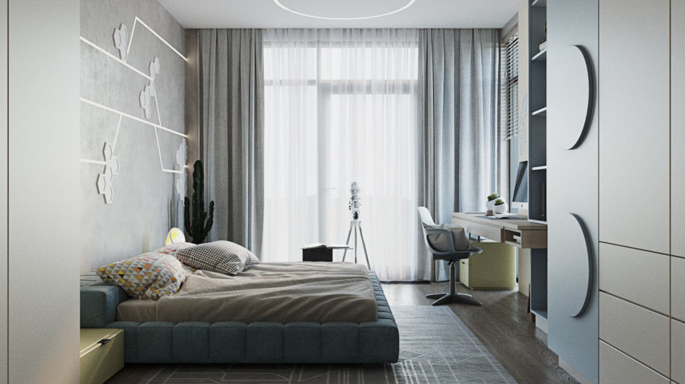 Проект интерьера спальни для подростка