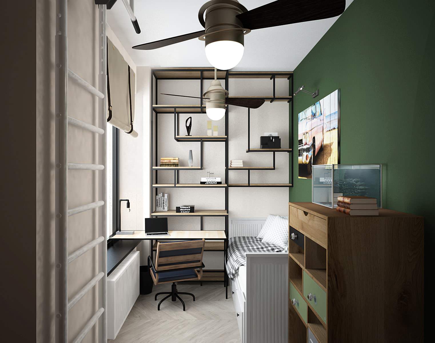 Обложка проекта: Малогабаритная, но очень функциональная квартира в ЖК "Маяковский", 41 кв.