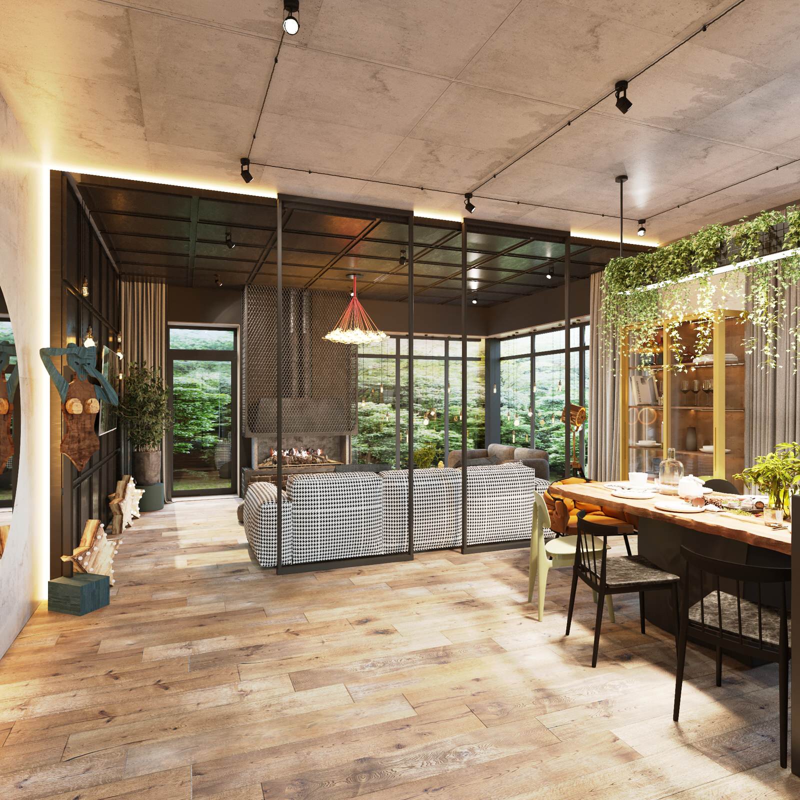 кухня-гостиная, спальня дома в КП Первомайский