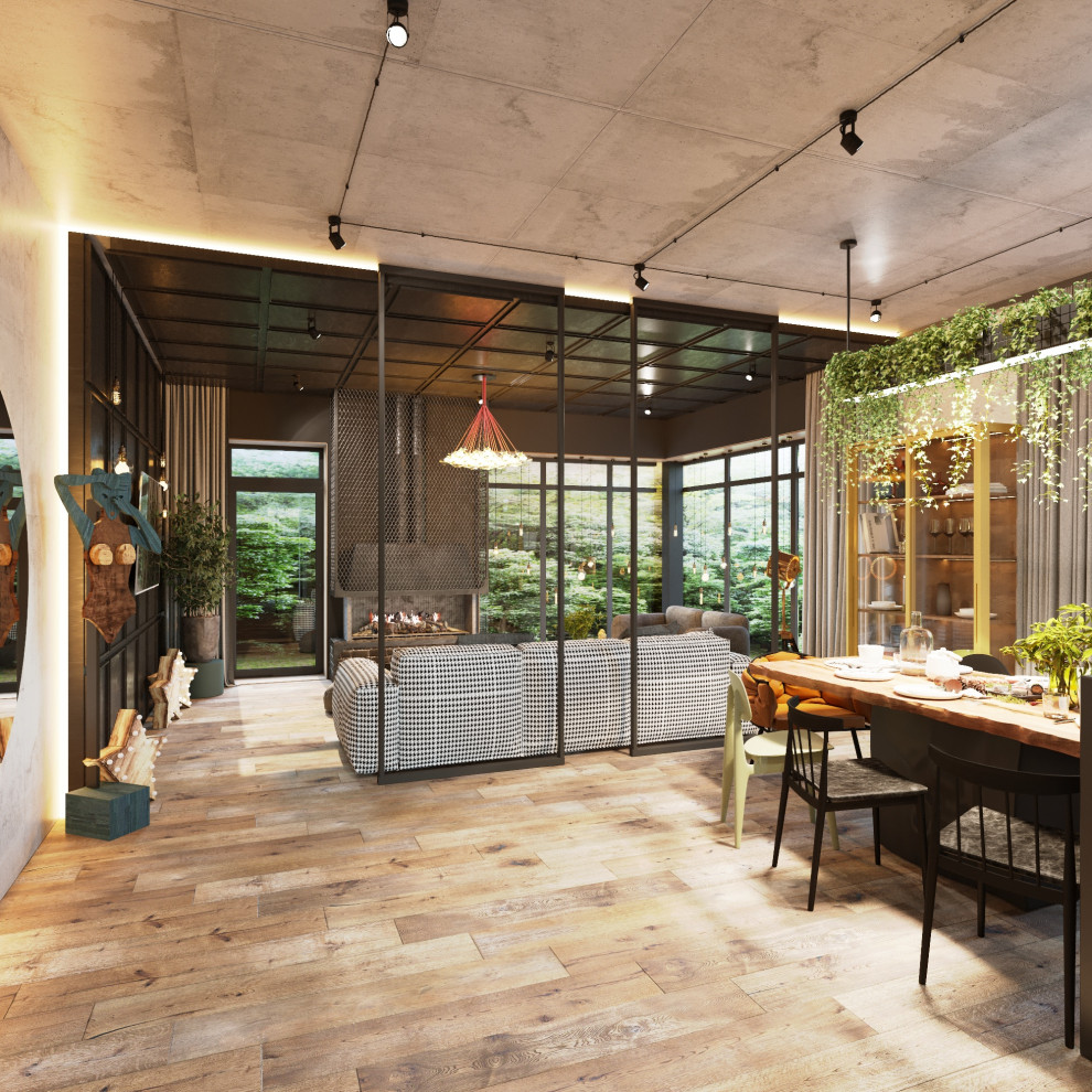 кухня-гостиная, спальня дома в КП Первомайский