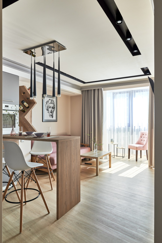 Интерьер квартиры для семьи с двумя детьми.