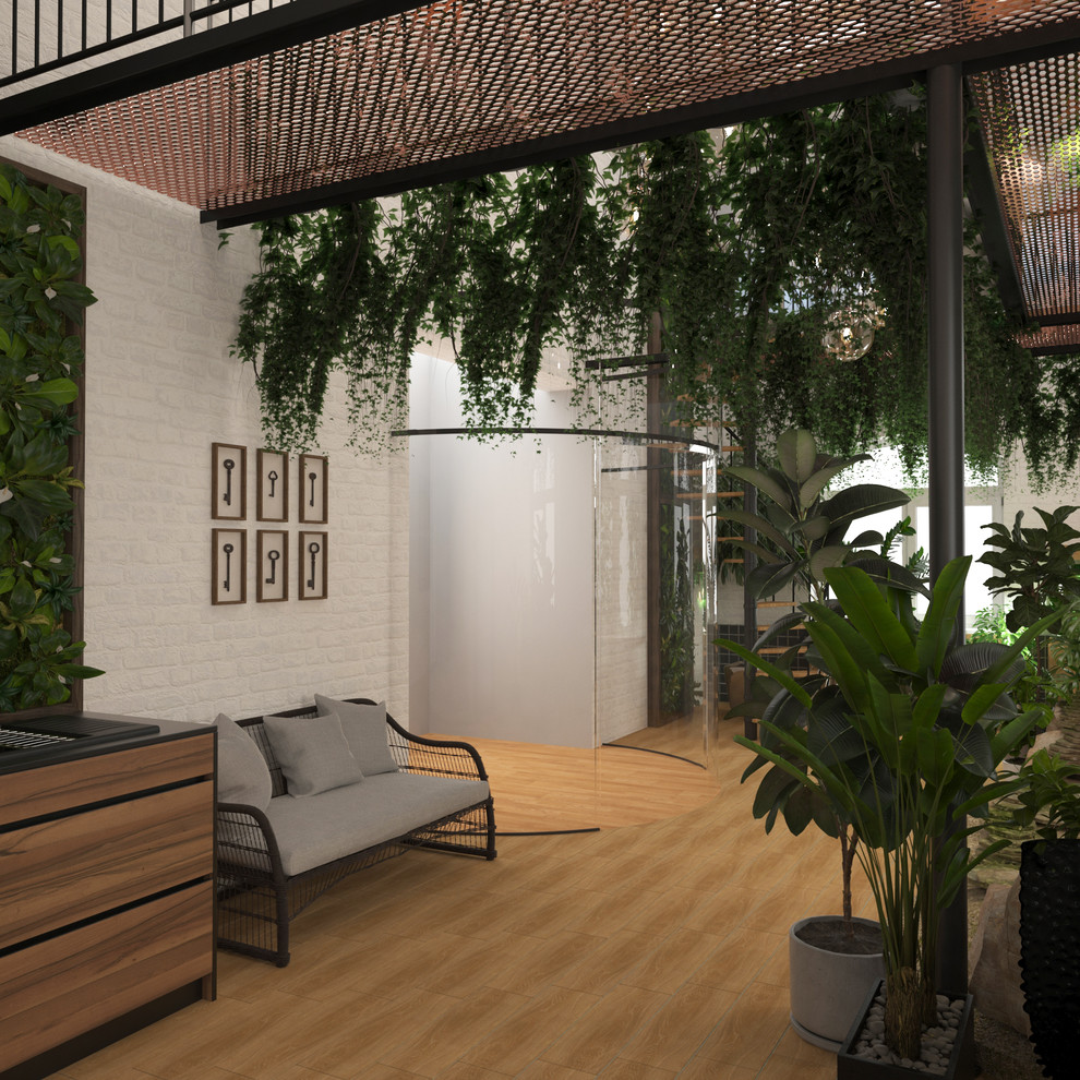 Зимний сад в загородном доме.