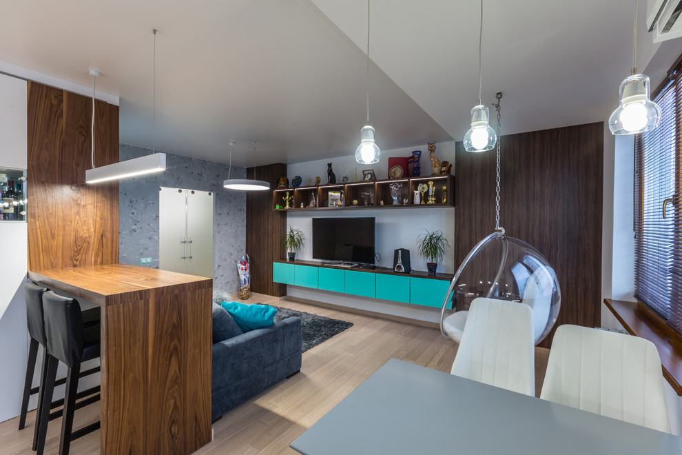 Квартира в современном стиле с элементами скандинавского