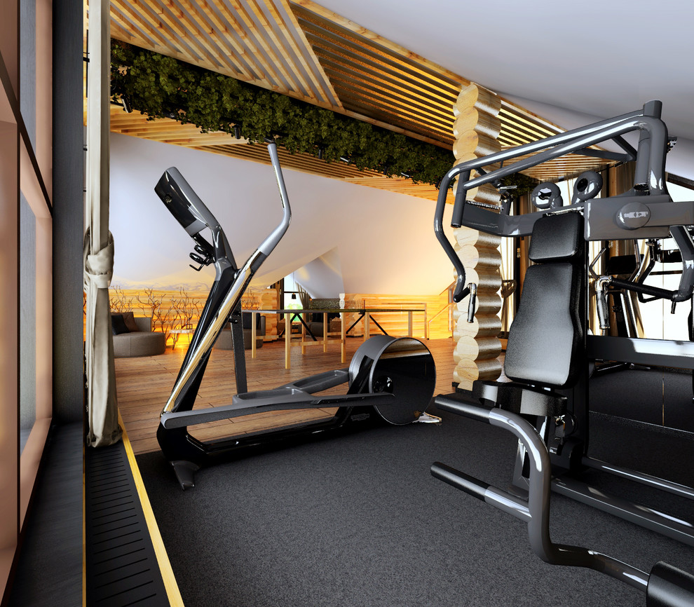 интерьер деревянного дома