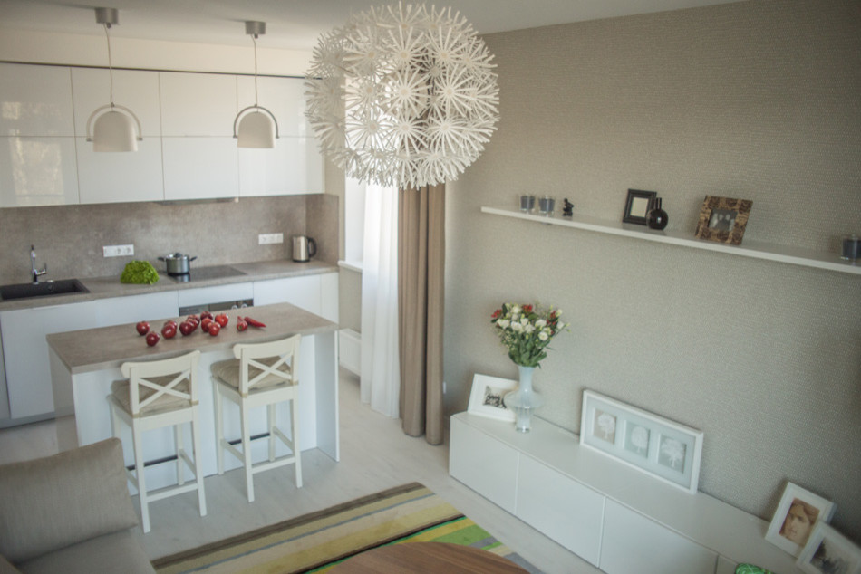 Дизайн интерьера квартиры в современном стиле: реальные фотографии из Вильнюса