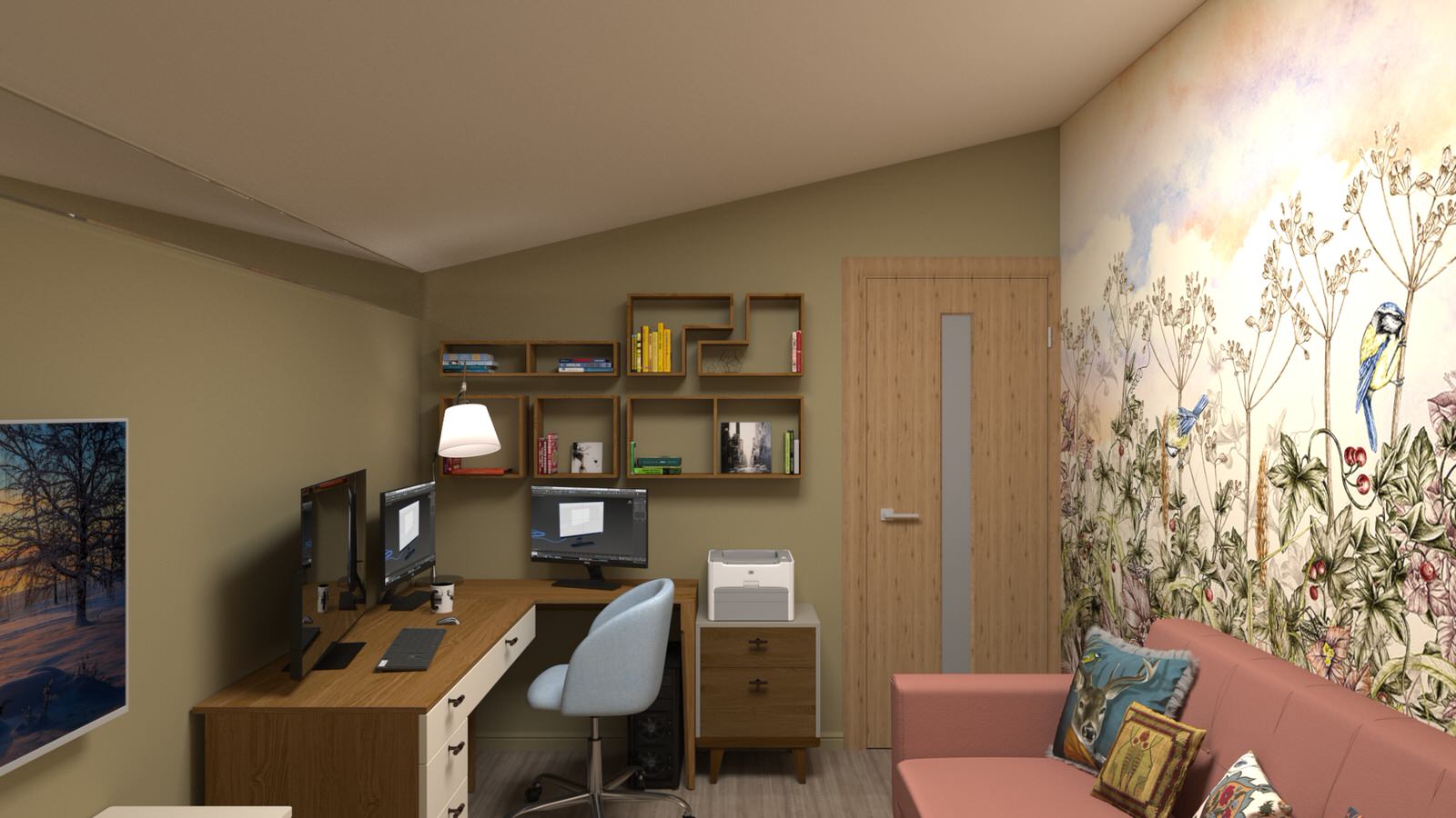 Кабинет загородного дома